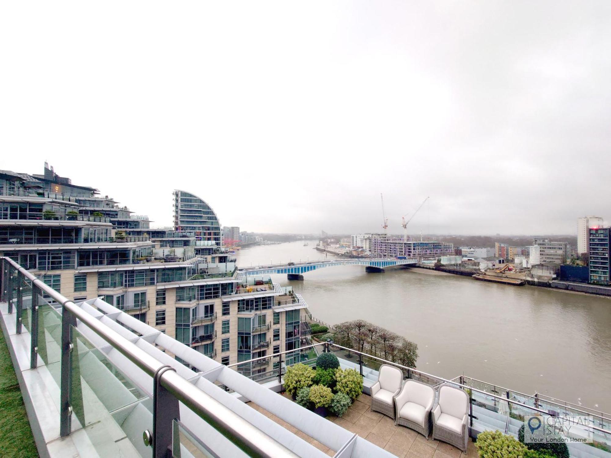 3 Bed Serviced In Battersea - River Views Apartment